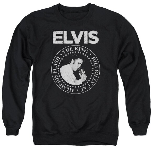 Elvis Presley Rock King Crewneck Music King Of Rock Sweatshirt 05 - Picture 1 of 5